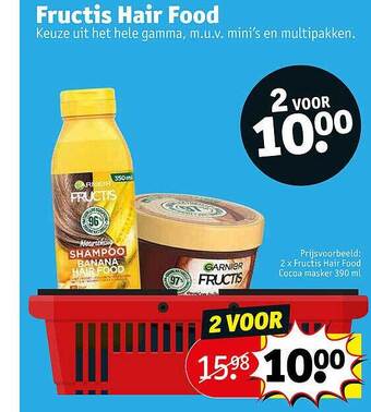 Kruidvat Fructis Hair Food aanbieding