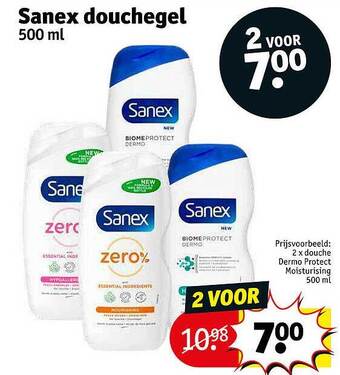 Kruidvat Sanex Douchegel aanbieding
