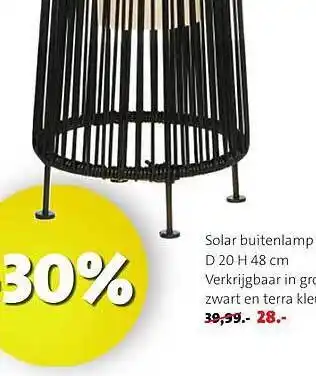 Intratuin Solar Buitenlamp aanbieding