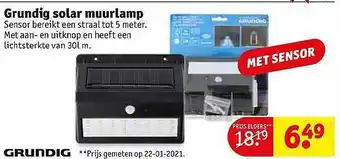 Grundig Solar Muurlamp