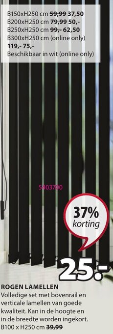 Jysk Rogen Lamellen aanbieding