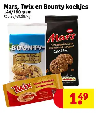 Mars, Twix en Bounty 144/180 gram