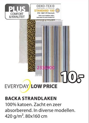 Jysk Backa Strandlaken aanbieding