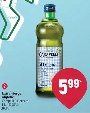 Carapelli Il Delicato Extra vierge olijfolie 1L