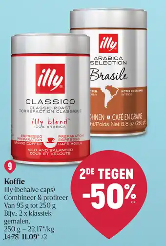 Delhaize Illy Koffie 250 g aanbieding