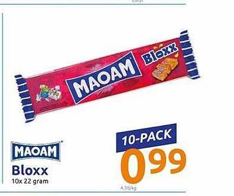 Action Maoam Bloxx 10x22 gram aanbieding