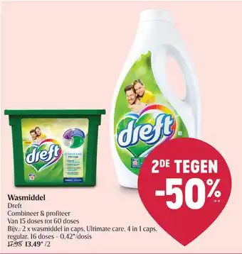 Delhaize Dreft Wasmiddel aanbieding