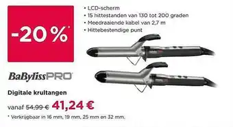 Babyliss Pro Digitale Krultangen