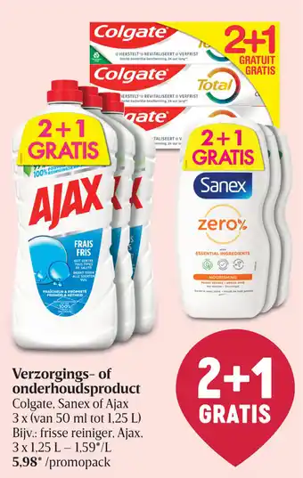 Colgate, Sanex of Ajax Verzorgings- of onderhoudsproduct 3 x 1,25 L