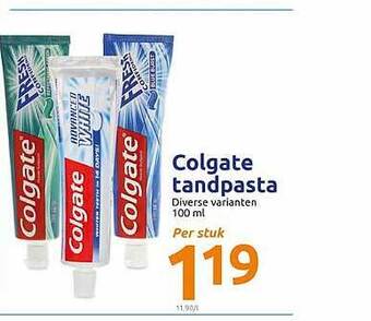 Action Colgate Tandpasta 100ml aanbieding