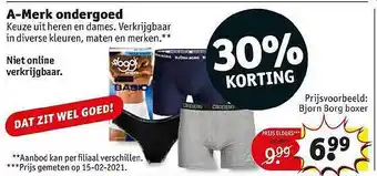 Kruidvat A-merk Ondergoed aanbieding