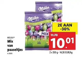 Lidl Milka Mix Van Paaseitjes aanbieding