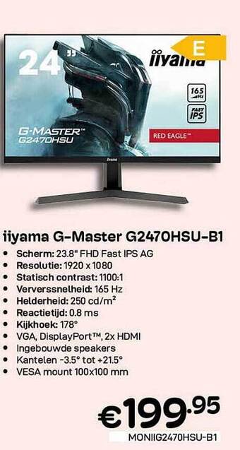 CompuDeals Iiyama Gmaster Scherm aanbieding