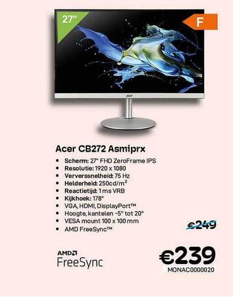 CompuDeals Acer Cb272 Asmiprx aanbieding