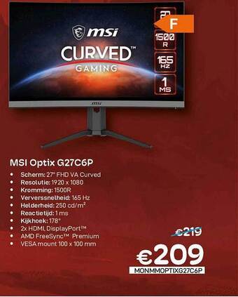 Msi Optix G27c6p