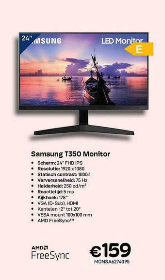 CompuDeals Samsung T350 Monitor aanbieding