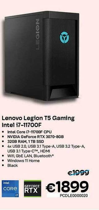 Lenovo Legion T5 Gaming Intel I711700f