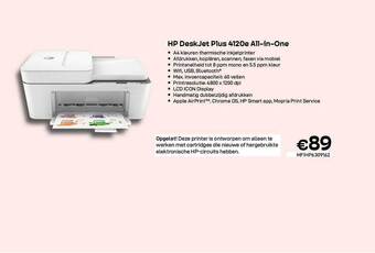 CompuDeals Hp Deskjet Plus 4120e Allinone aanbieding