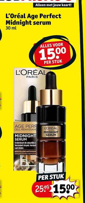Kruidvat L'oréal Age Perfect Midnight Serum aanbieding