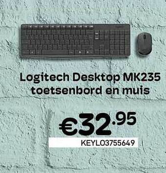 CompuDeals Logitech Desktop Mk235 Toetsenbord En Muis aanbieding