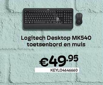 CompuDeals Logitech Desktop Mk540 Toetsenbord En Muis aanbieding