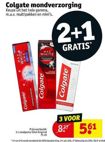 Kruidvat Colgate Mondverzorging aanbieding