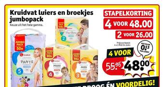 Kruidvat Kruidvat Luiers En Broekjes Jumbopack aanbieding