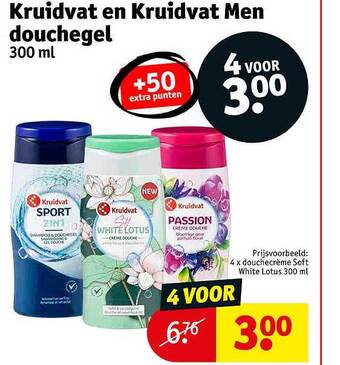 Kruidvat Kruidvat En Kruidvat Men Douchegel aanbieding