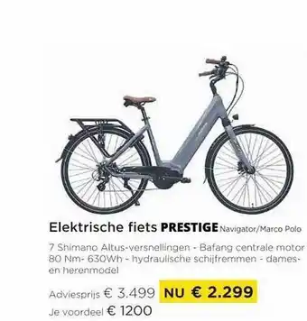 Molecule Elektrische Fiets Prestige aanbieding