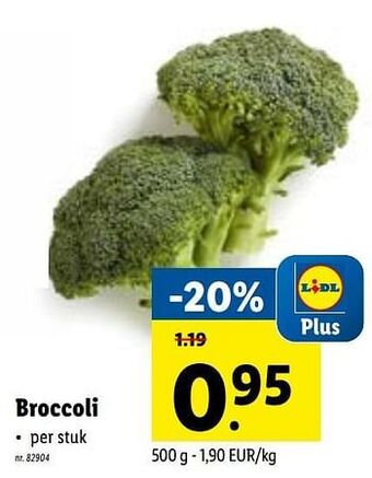 Lidl Broccoli aanbieding