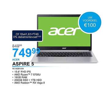 AUVA Acer Aspire 5 aanbieding