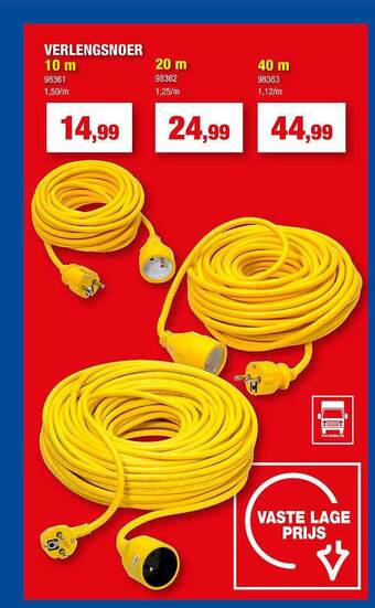 Hubo Verlengsnoer aanbieding