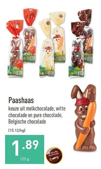 ALDI Paashaas 125g aanbieding
