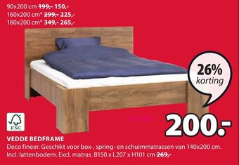 Jysk Vedde Bedframe aanbieding