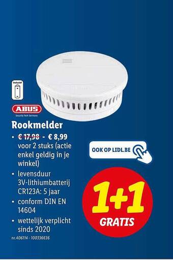 Lidl Rookmelder aanbieding