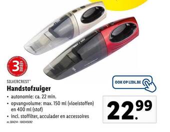 Lidl Handstofzuiger aanbieding