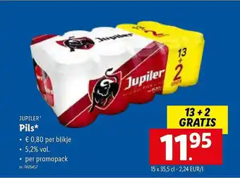 Lidl Jupiler Pils aanbieding