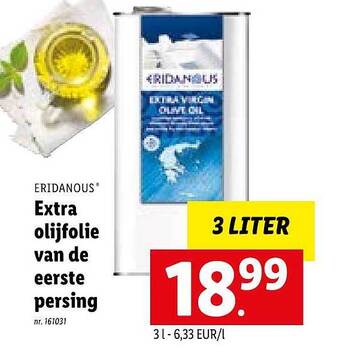 Lidl Extra Olijfolie Van De Eerste Persing aanbieding