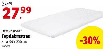 Lidl Topdekmatras aanbieding