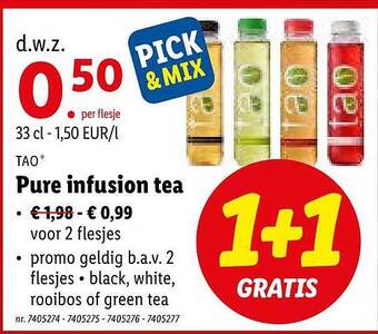 Lidl Pure Infusion Tea aanbieding