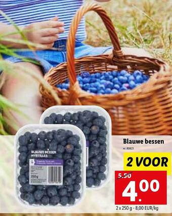 Lidl Blauwe Bessen aanbieding