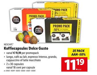 Lidl Koffiecapsules Dolce Gusto aanbieding