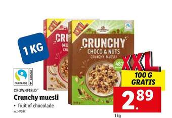 Lidl Crunchy Muesli aanbieding