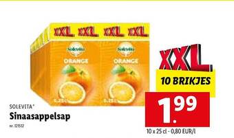 Lidl Sinaasappelsap aanbieding
