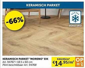 Zelfbouwmarkt Keramisch Parket aanbieding
