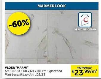 Zelfbouwmarkt Vloer Marmi aanbieding