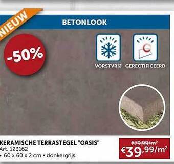 Keramische Terrastegel Oasis