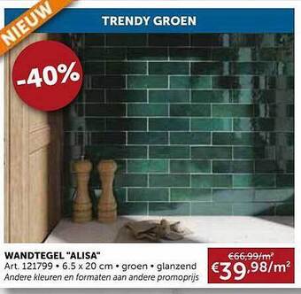 Zelfbouwmarkt Wandtegel Alisa aanbieding