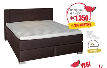 BE-Okay Boxspring 180x200cm aanbieding
