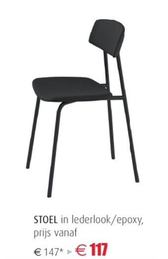 BE-Okay Stoel in lederlook/epoxy aanbieding